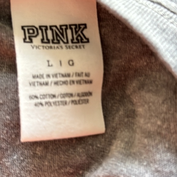 Pink size large Gray Women's Top - Picture 5 of 5